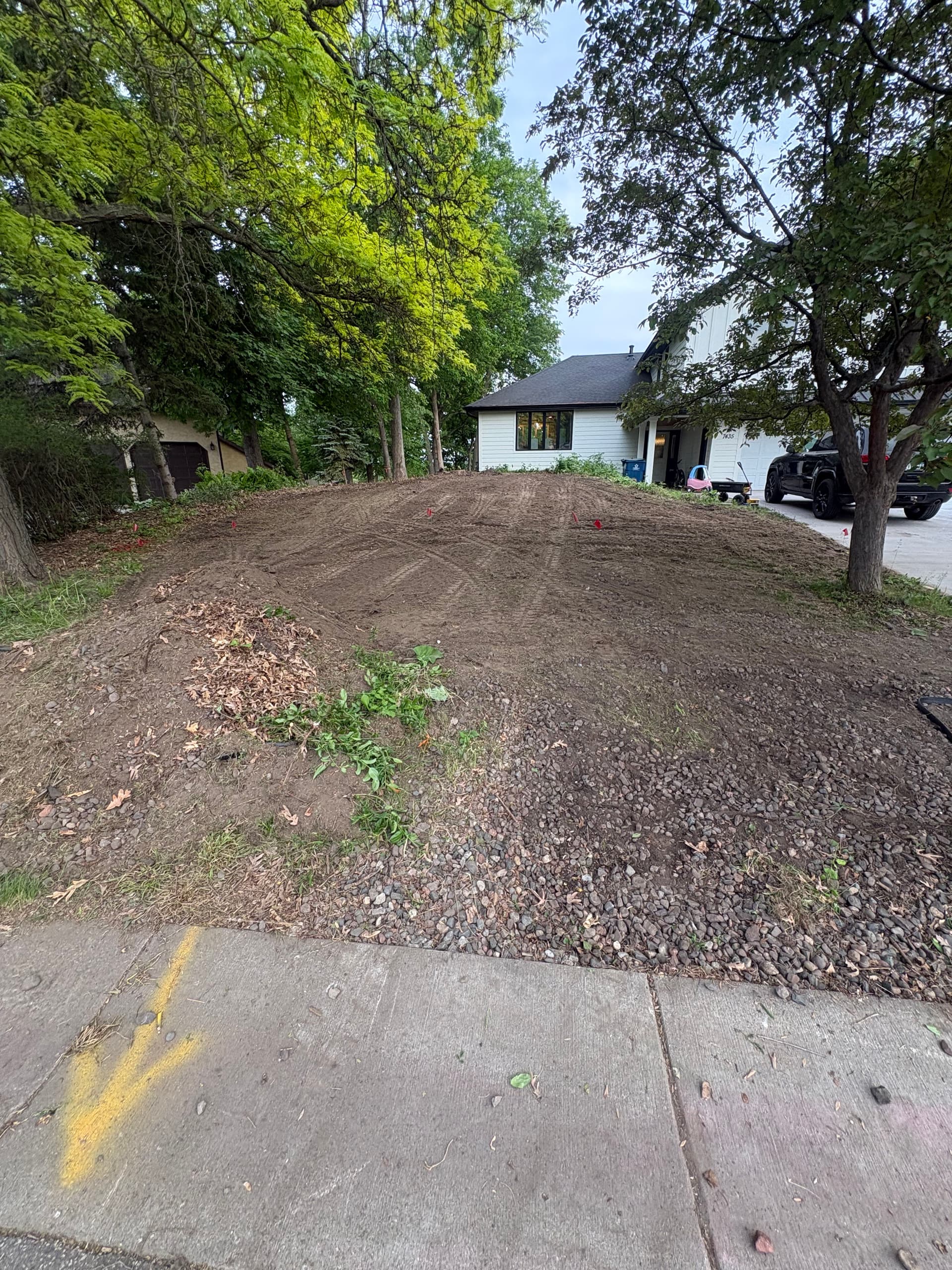 Gallery photos for Grading, Drainage Fix, and Parking Extension Done Right: Image #1