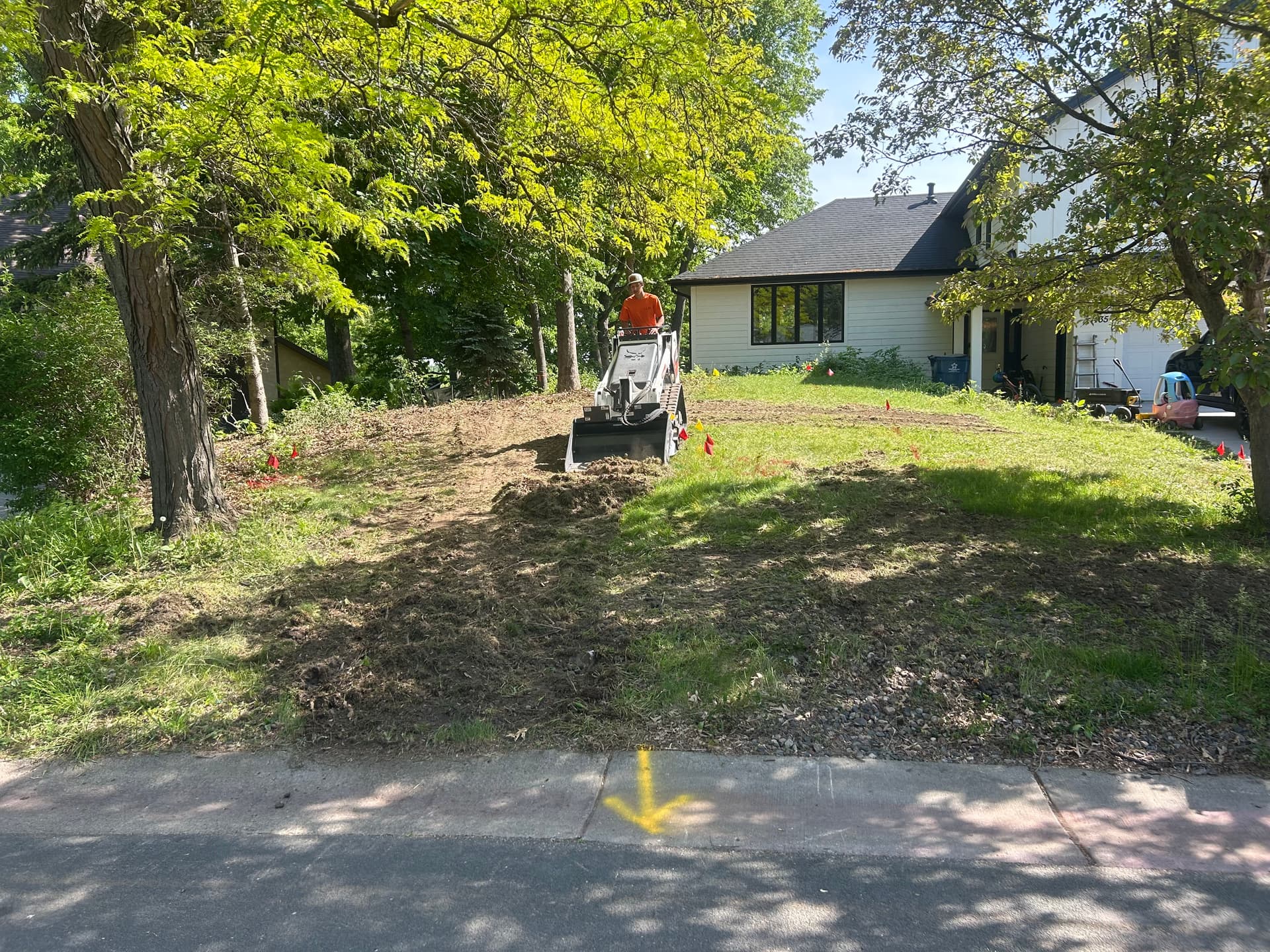Grading, Drainage Fix, and Parking Extension Done Right image