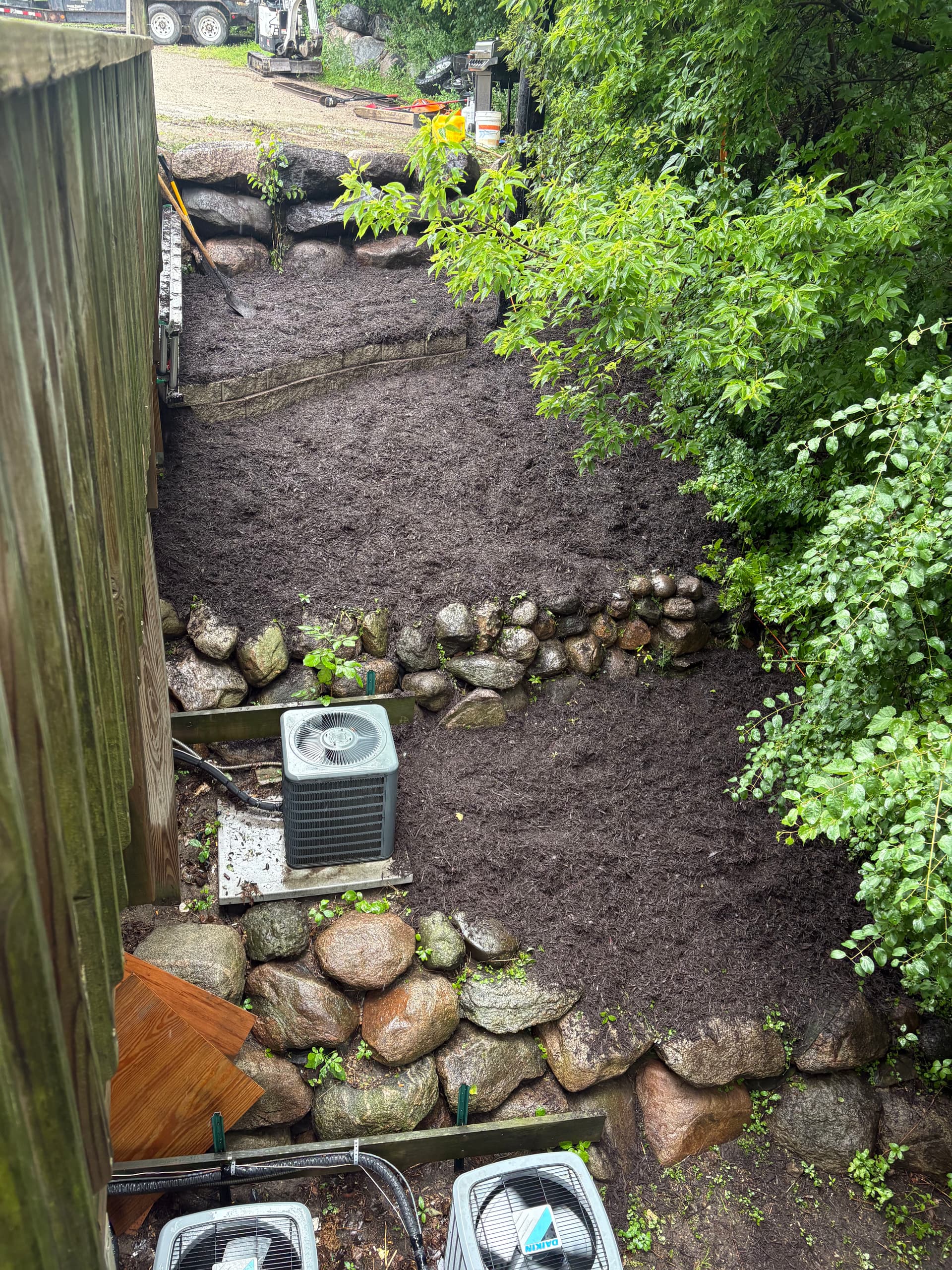 Retaining Wall Install That Stopped a Steep Hill in Its Tracks image